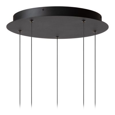 Lucide CALINA - Pendant light - Ø 41,9 cm - LED Dim. - CCT - 5x7,4W 2200K/3300K - With replaceable LED module - Black - Premium